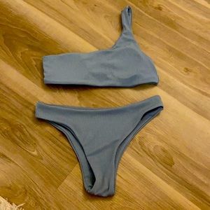 sage green bikini
